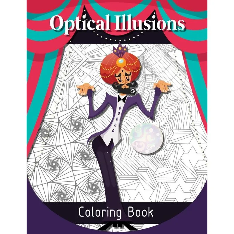 Optical Illusions Coloring Book