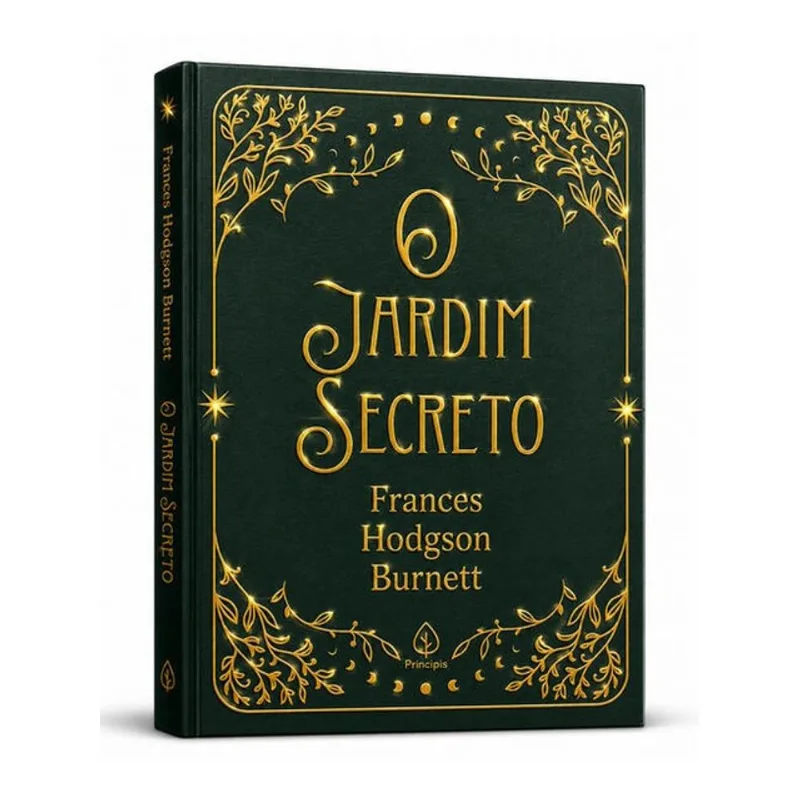 O JARDIM SECRETO - EDIÇÃO ESPECIAL DE LUXO ALMOFADADA COM BORDAS DOURADAS E FITILHO