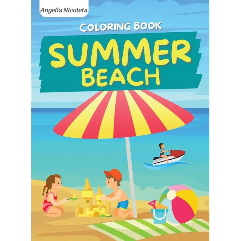 Summer Beach Coloring Book