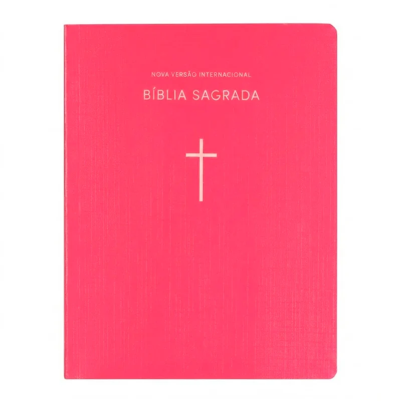 Bíblia Sagrada | NVI | Capa Brochura Cruz Rosa