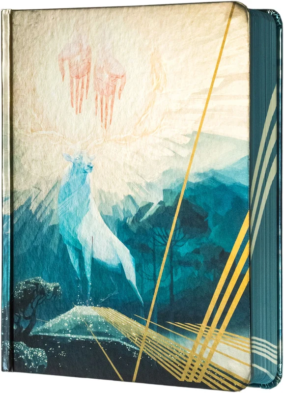 Bíblia Artist Collection NVI com Espaço para Anotações, Capa dura metalizada, Cervo, David Kim, Leitura Perfeita Capa dura