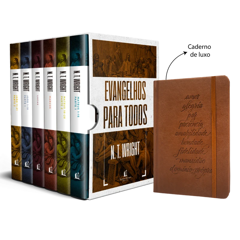 Box Evangelhos para todos + Caderno de luxo Capa dura