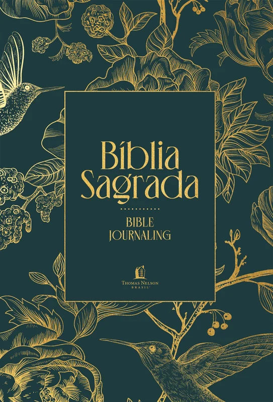 Bíblia NVI Bible Journaling com Espaço para Anotações, Capa verde com pássaros, Leitura Perfeita, Falei com Amor E-book