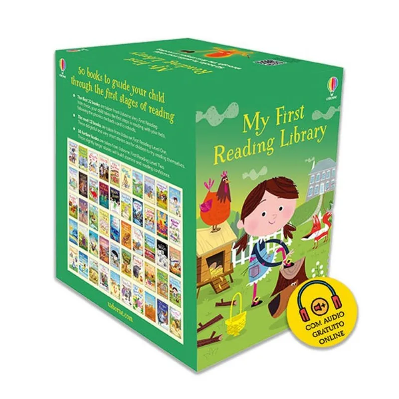 MINHA PRIMEIRA BIBLIOTECA EM INGLÊS COM 50 LIVROS