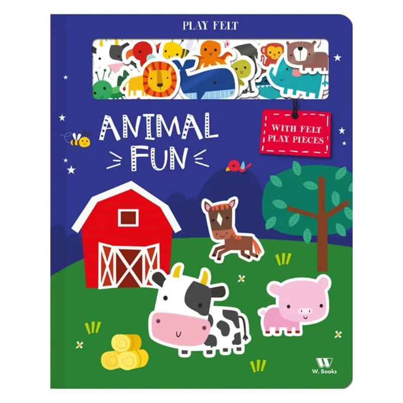 ANIMAL FUN - WITH FELT PLAY PIECES