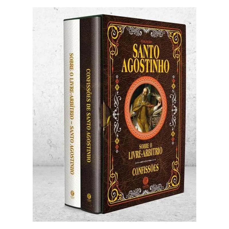 COLEÇÃO SANTO AGOSTINHO - EDIÇÃO LUXO | BOX COM 2 LIVROS