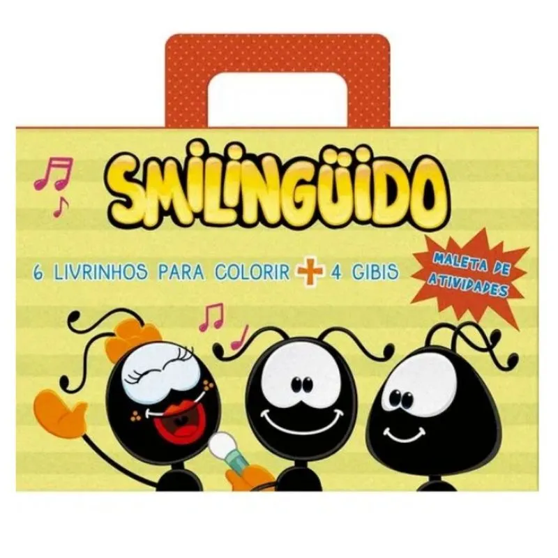 Smilinguido Maleta De Atividades - Livros De Colorir E Gibi Amarelo Publicações Pão Diário