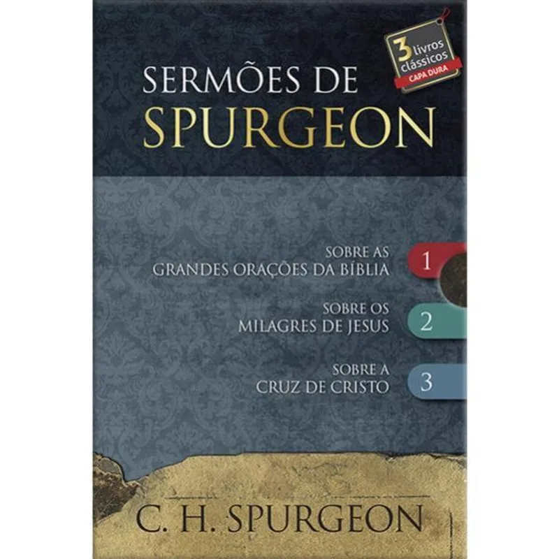 BOX 2 - SERMÕES DE SPURGEON - 3 LIVROS