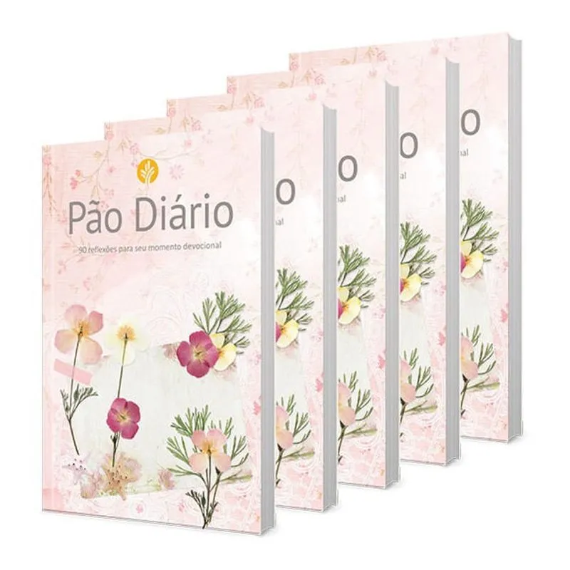 Devocional Pão Diário - Feminino - Kit Com 5 Unidades