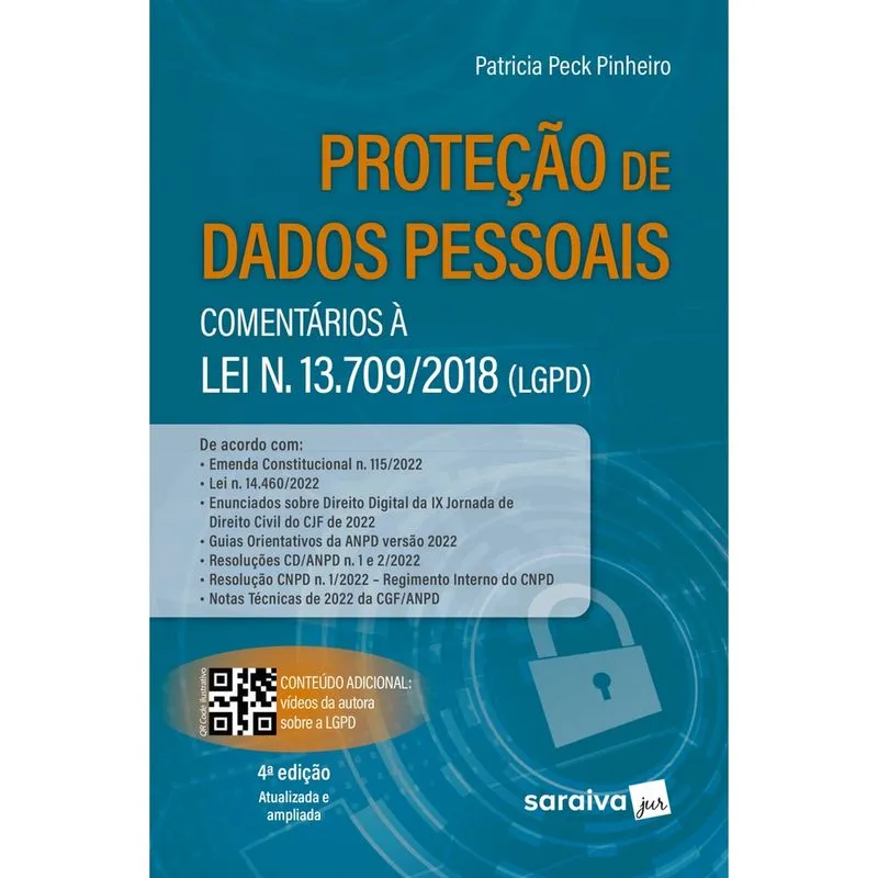 Livro - Proteção de Dados Pessoais: Comentários À Lei N 13709/2018 (Lgpd) - 4ª edição 2023