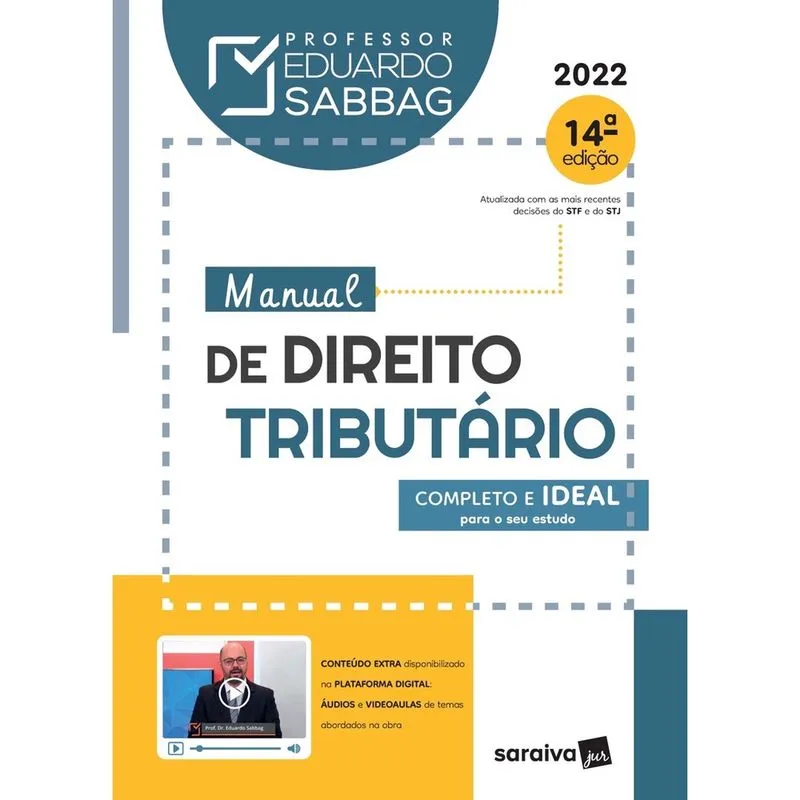 Livro - Manual de Direito Tributário - 14ª edição 2022