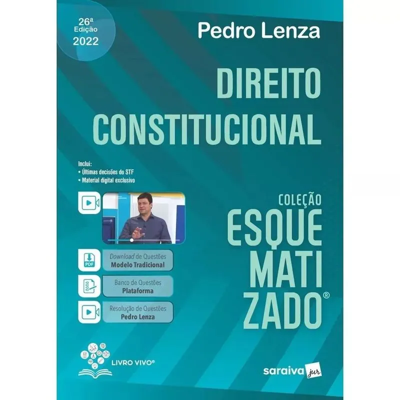 Livro - Direito Constitucional Esquematizado - 26ª edição 2022