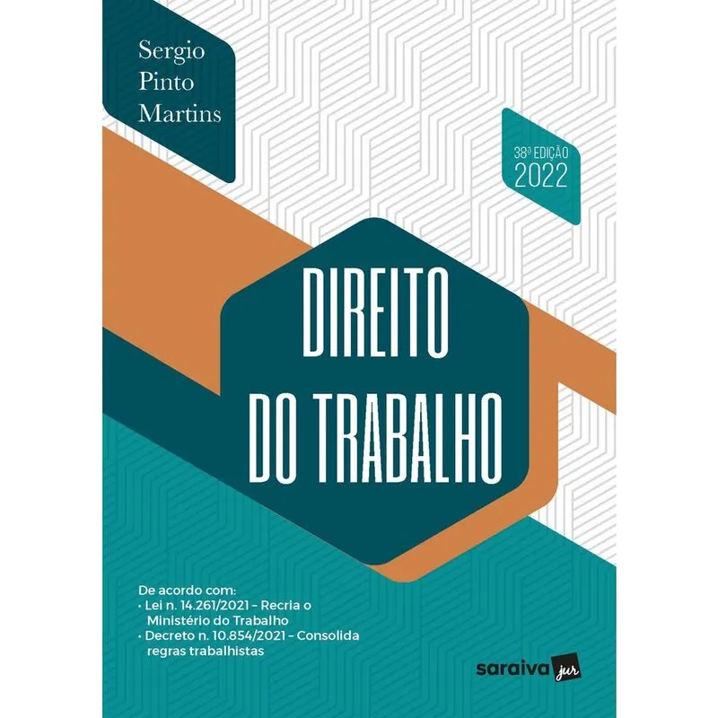 Livro - Direito do Trabalho - 38ª edição 2022