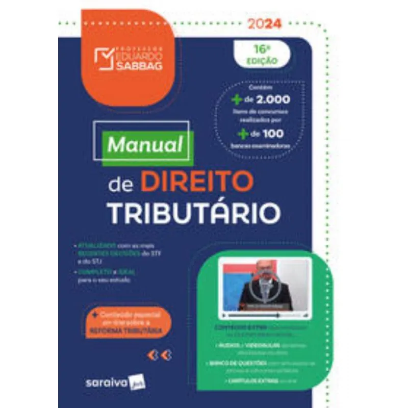 Manual de direito tributario - 16A edicao 2024