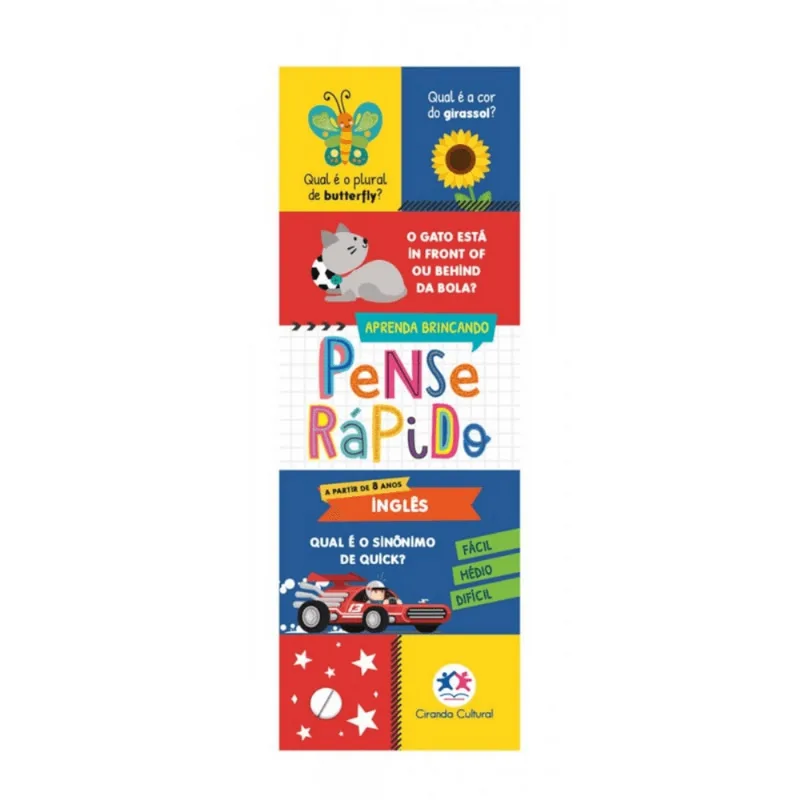 LIVRO INFANTIL PENSE RAPIDO INGLES R.3765 ÚNICA