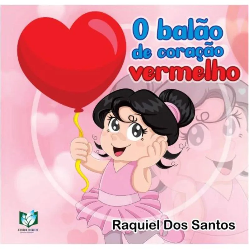 O balão de coração vermelho