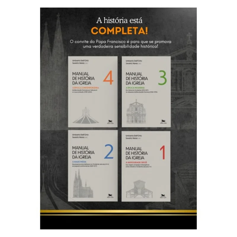 MANUAL DE HISTÓRIA DA IGREJA - COLEÇÃO 4 VOLUMES