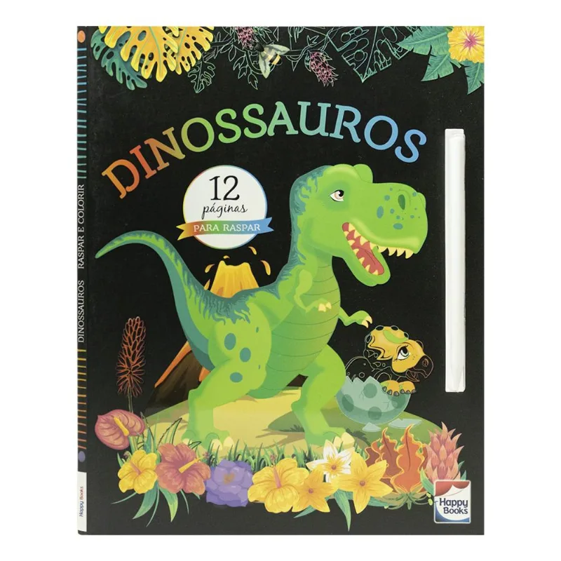 Raspar e Colorir: Dinossauros