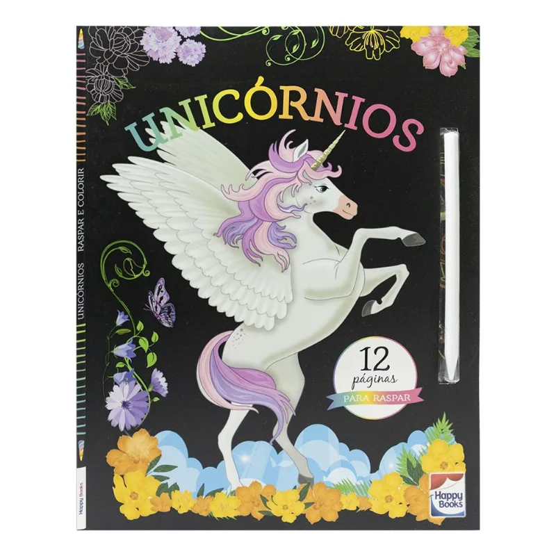 Raspar e Colorir: Unicórnios