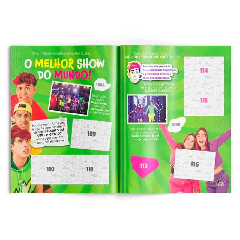 Álbum Dos Rosa Panini Com 6 Envelopes