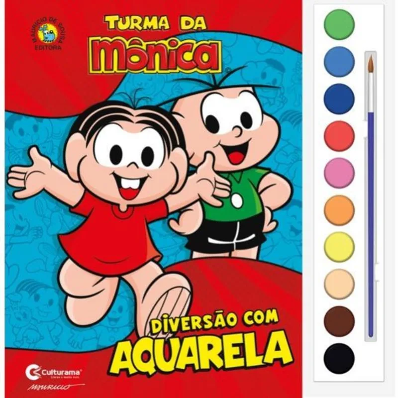 DIVERSÃO COM AQUARELA TURMA DA MÔNICA