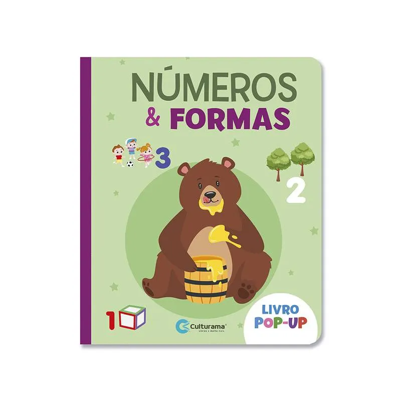 Livro pop-up numeros E formas