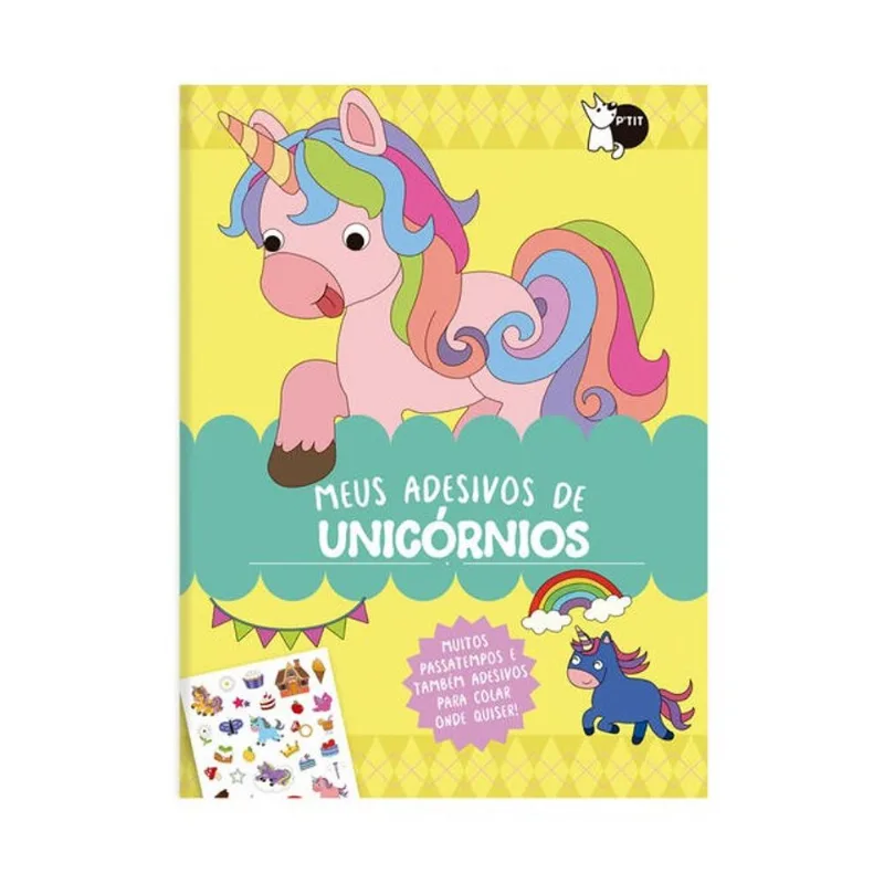 MEUS ADESIVOS DE UNICÓRNIOS - MUITOS PASSATEMPOS E TAMBÉM ADESIVOS PARA COLAR ONDE QUISER!