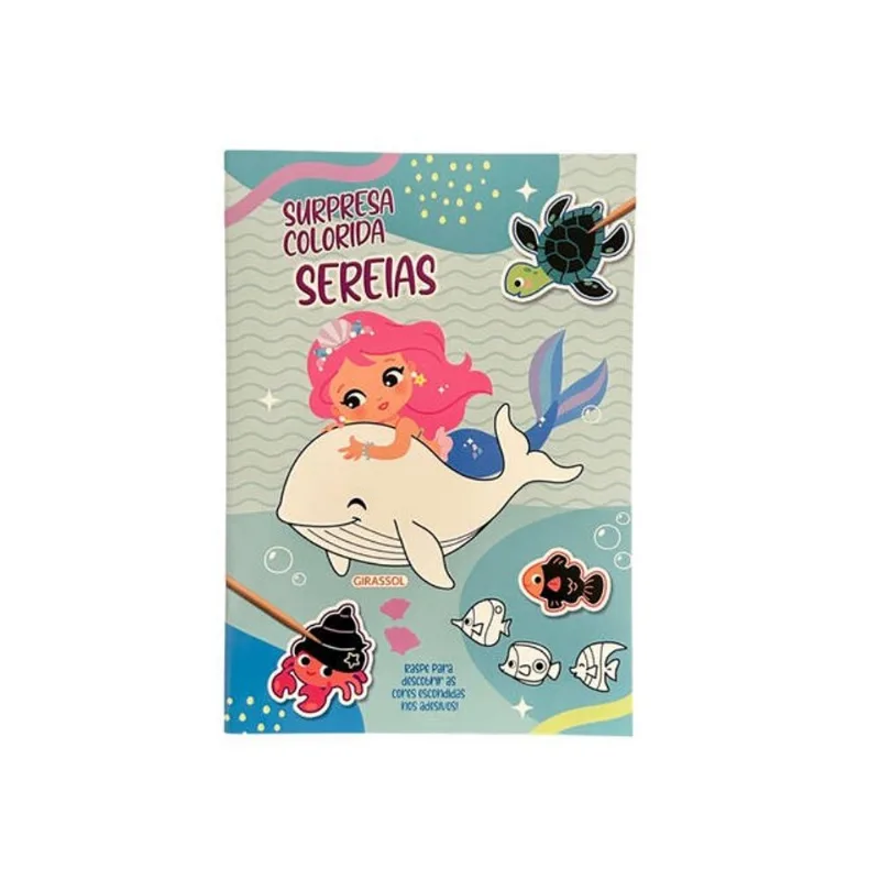 SURPRESA COLORIDA: SEREIAS - RASPE PARA DESCOBRIR AS CORES ESCONDIDAS NOS ADESIVOS!