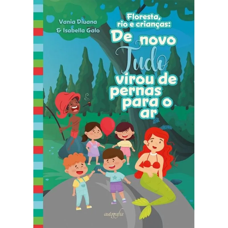 Floresta, rio e crianças