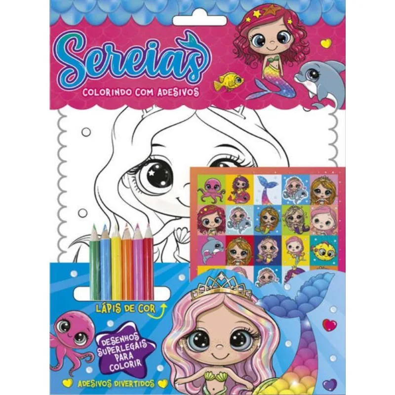 SEREIA COLORINDO COM ADESIVOS