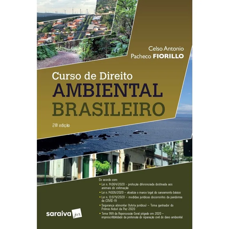Livro - Curso de Direito Ambiental Brasileiro - 21 ª Edição 2021