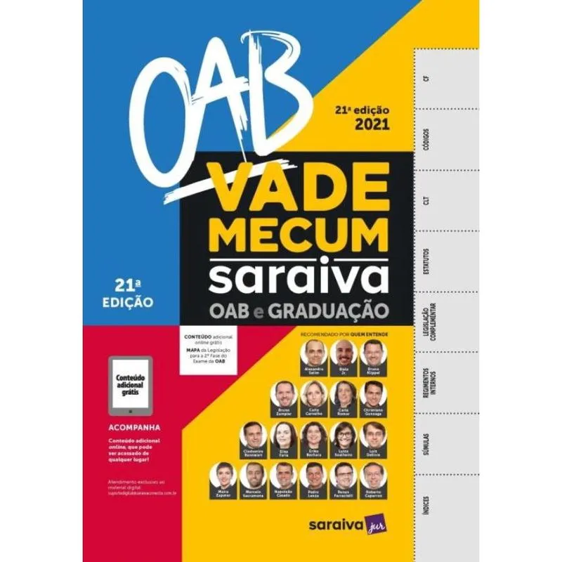 Vade Mecum Saraiva - Oab E Graduacao - 21ª Ed