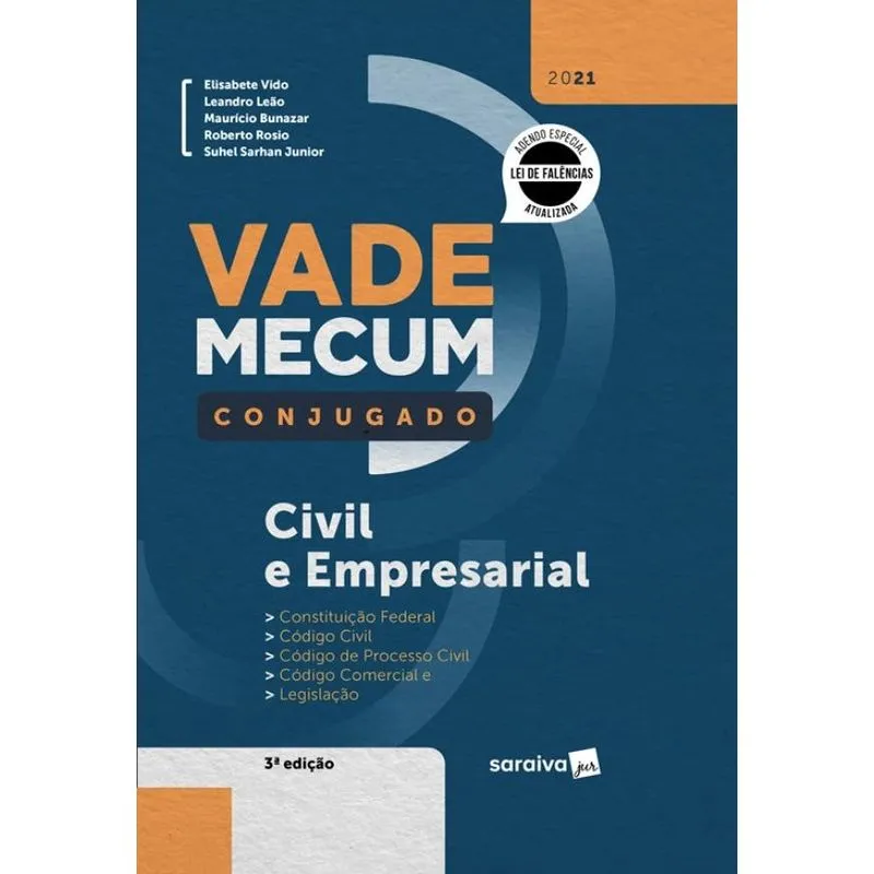 Vade Mecum Conjugado Civil e Empresarial - 3ª Edição 2021