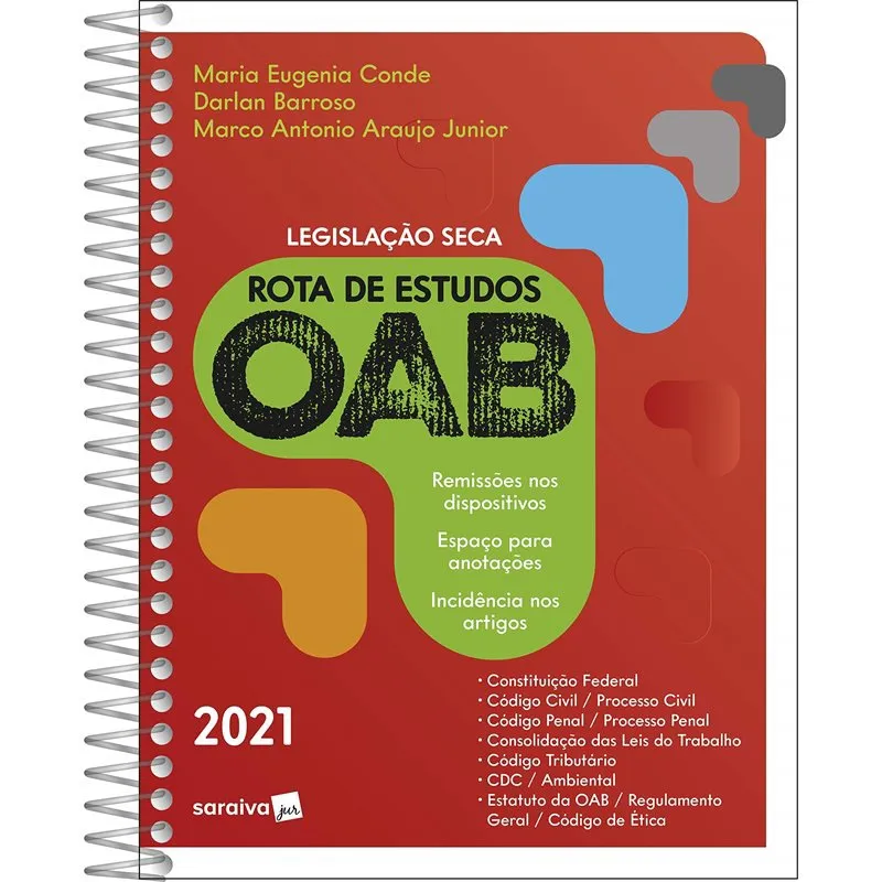 Livro - Rota De Estudos Oab - Legislacao Seca - Conde/barroso/araujo