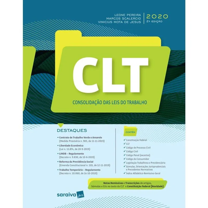 CLT - CONSOLIDAçãO DAS LEIS DO TRABALHO