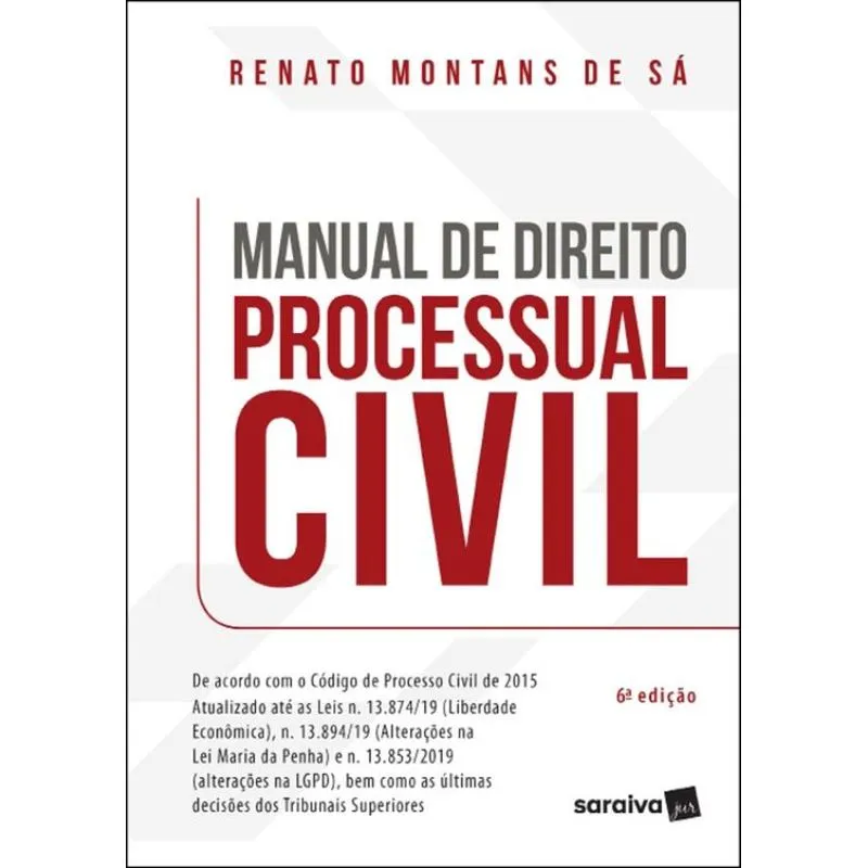 Manual De Direito Processual Civil - 6ª Edição 2021