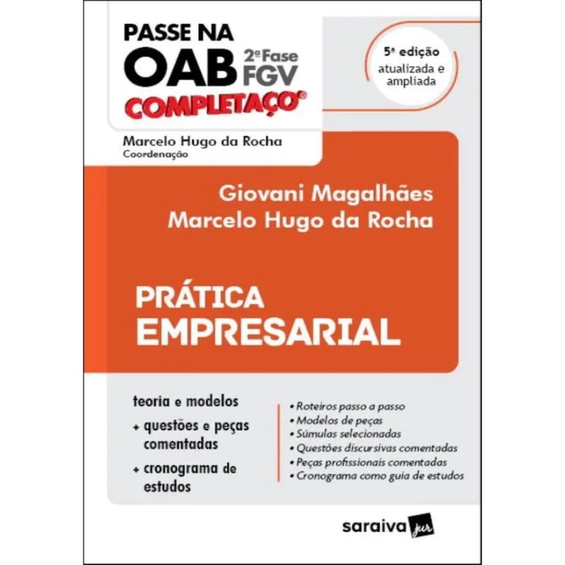 Passe Na Oab 2ª Fase - Fgv - Completaco - Pratica Empresarial - 5ª Ed