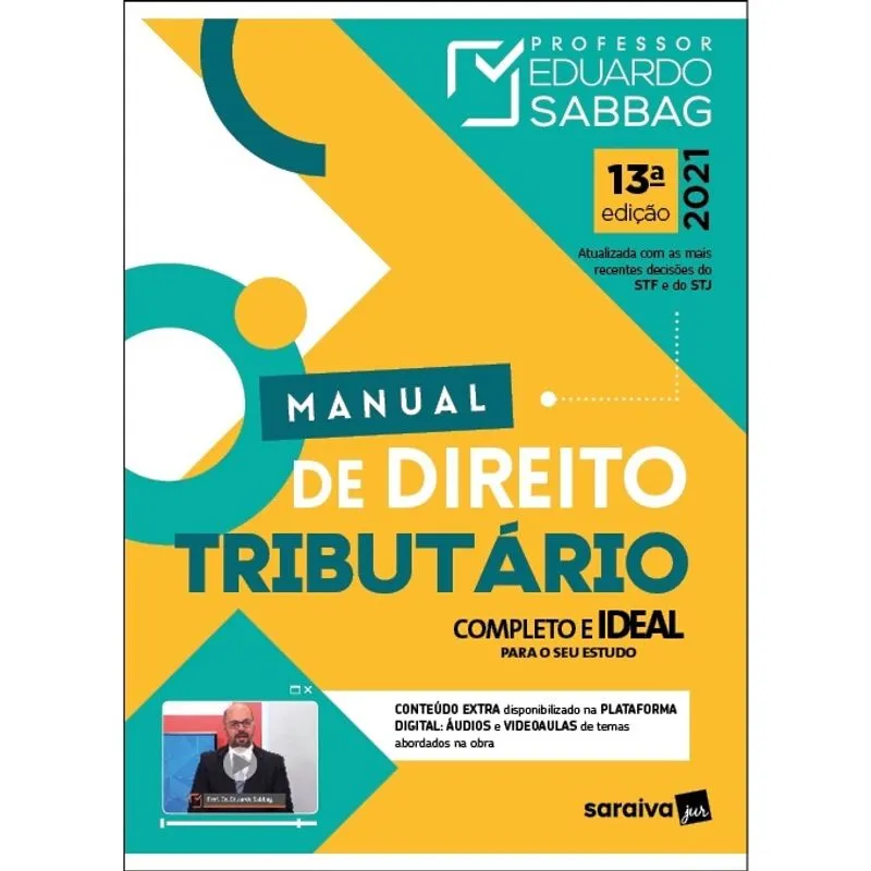 Livro - Manual De Direito Tributário - 13ª Edição 2021