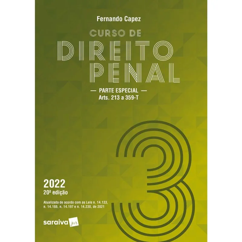 Livro - Curso de Direito Penal - Vol. 3 - 20ª edição 2022