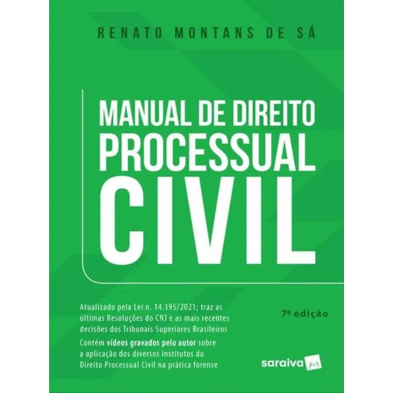 Manual De Direito Processual Civil - 7ª Edição 2022