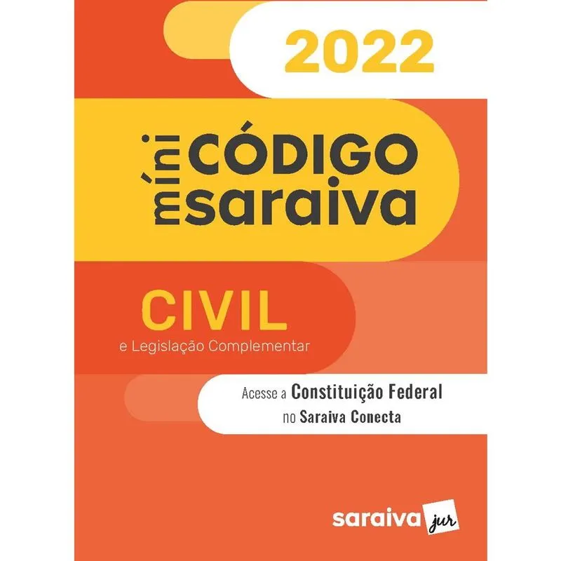 Livro - Minicódigo Civil E Constituição Federal - 28ª edição 2022