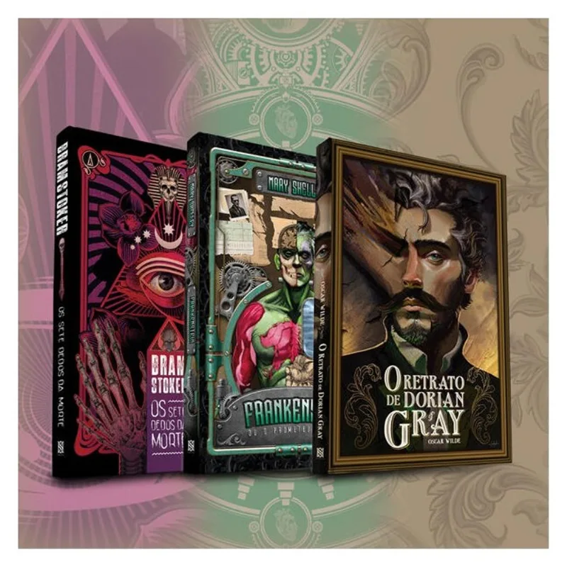 COMBO NS CLASSICS | EDIÇÃO DE LUXO COM FITILHO E PINTURA TRILATERAL: O RETRATO DE DORIAN GRAY, OS SE