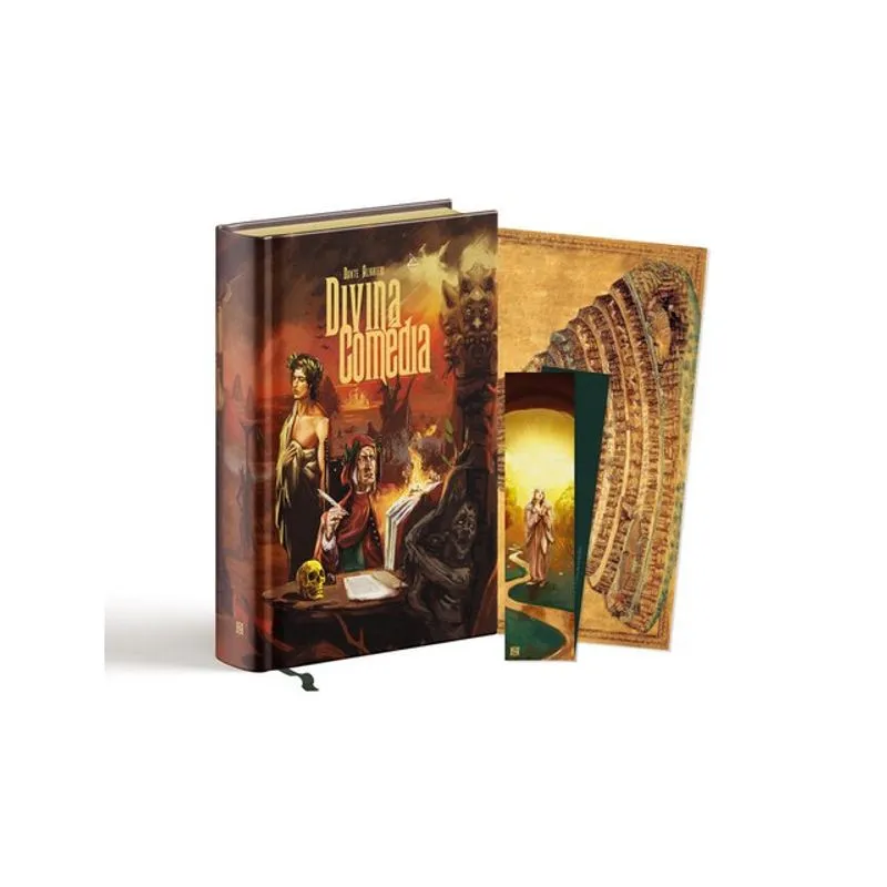 DIVINA COMÉDIA | DANTE ALIGHIERI | CAPA DURA LUXO - FITILHO E BRINDES |
