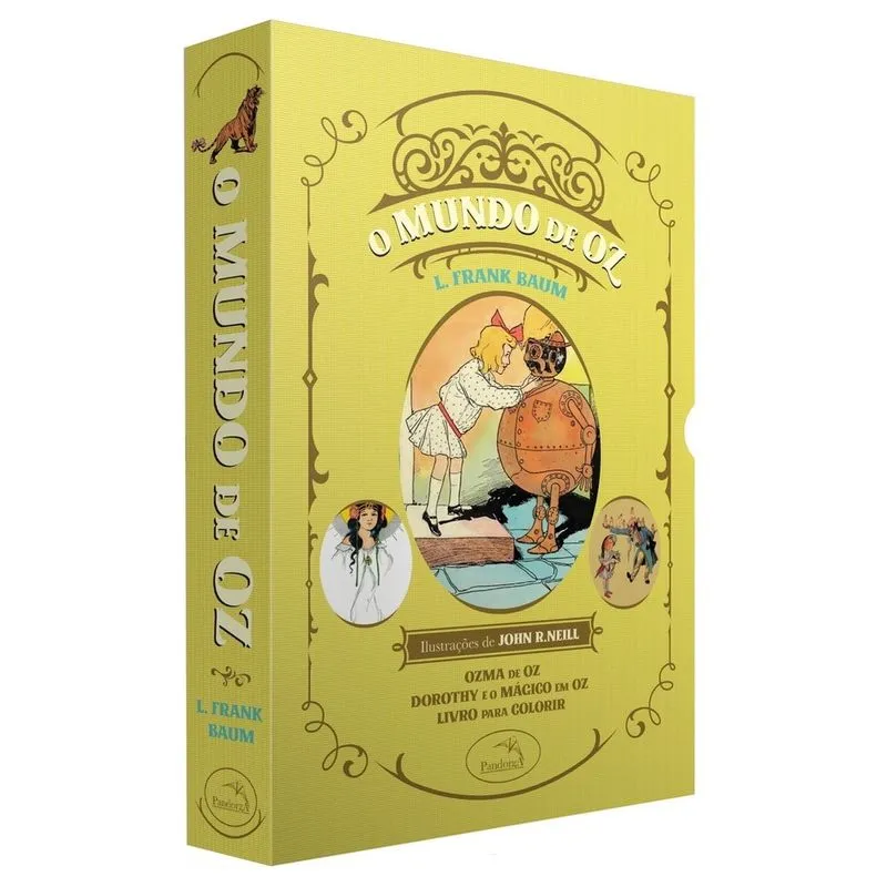 Livro - Box O Mundo de Oz: Ozma de Oz + Dorothy e o Mágico em Oz + Livro para colorir: Acompanha pôster e marcadores Livro - Box O Mundo de Oz: Ozma de Oz + Dorothy e o Mágico em Oz + Livro para colorir: (Acompanha pôster e marcadores)