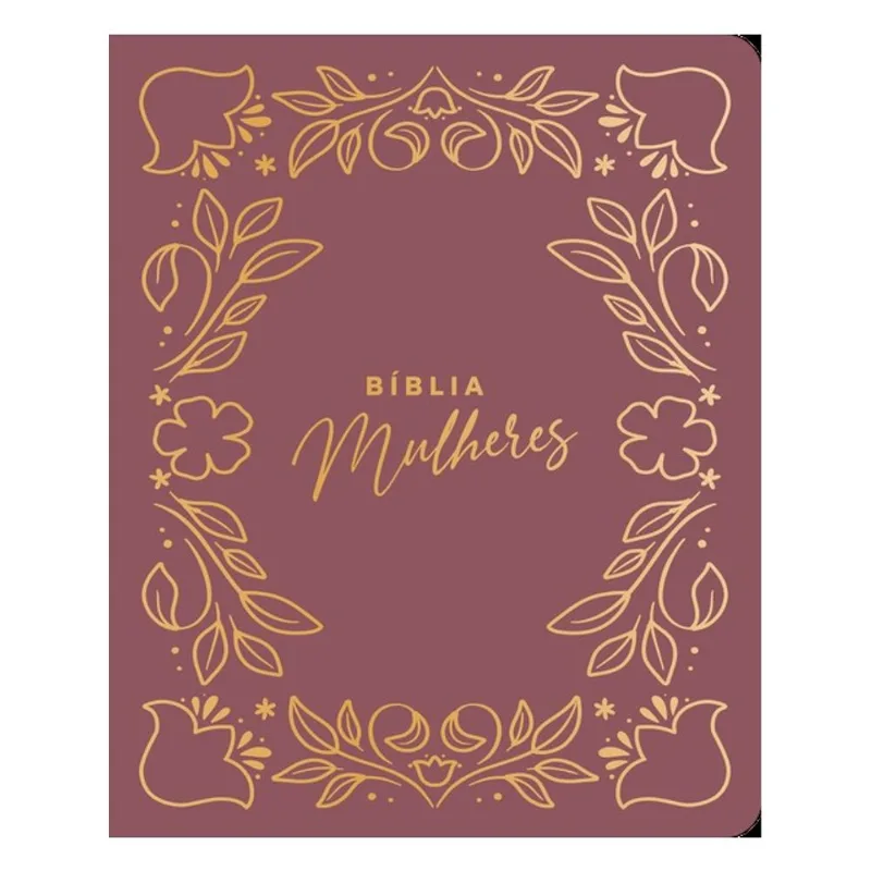 BÍBLIA MULHERES NVT - DUAS COLUNAS - FRAME FLORAL PINK