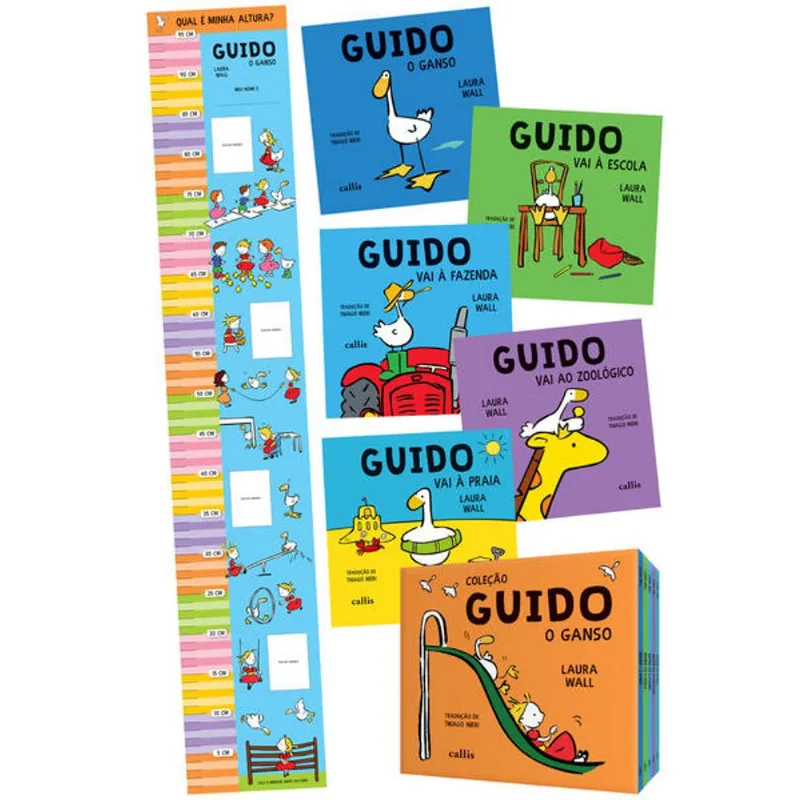 BOX GUIDO - COM 05 LIVROS + RÉGUA DE ALTURA