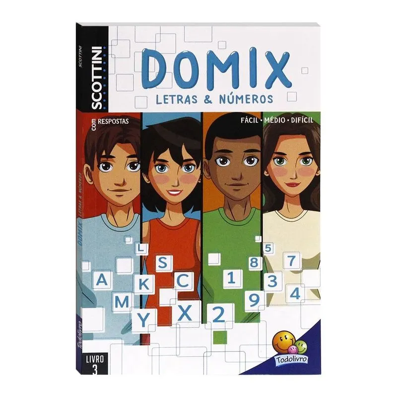 Livro - SCOTTINI DOMIX LETRAS & NUMEROS (96P) N.3 Livro - Scottini DOMIX Letras & Números (96p) N.3
