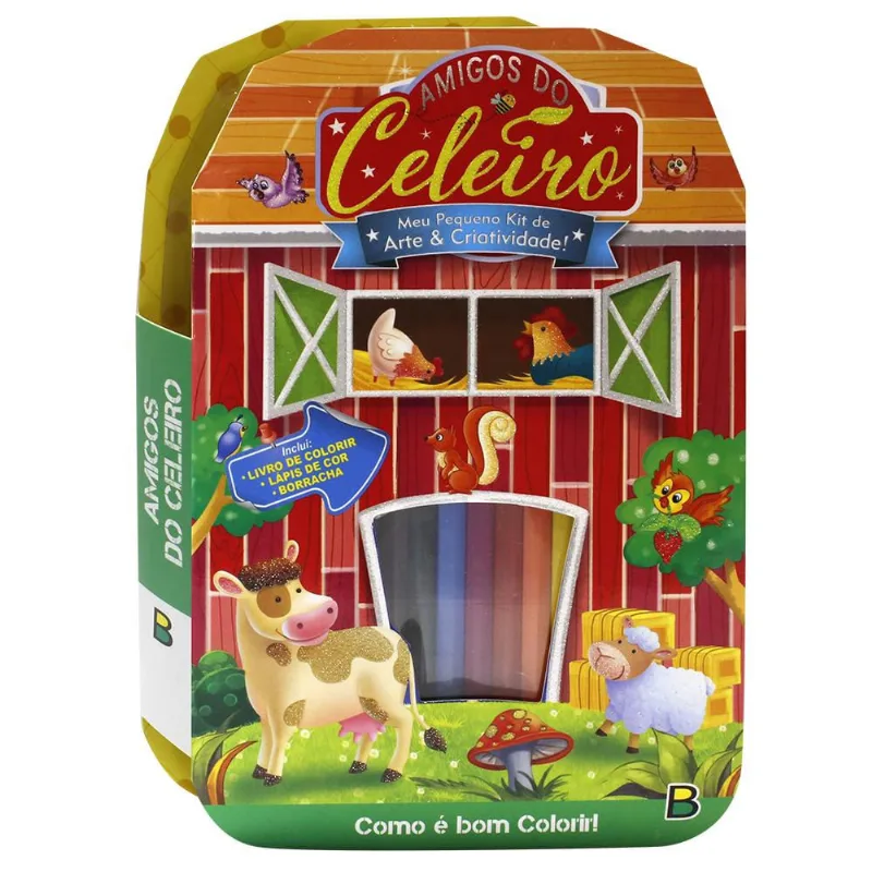 Livro - Meu Pequeno Kit de Arte & Criatividade! Amigos do Celeiro