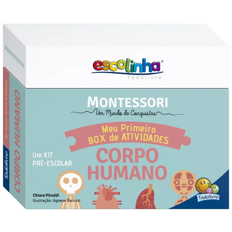 Escolinha MONTESSORI Meu P BOX de Atividades: Corpo Humano (Escolinha)