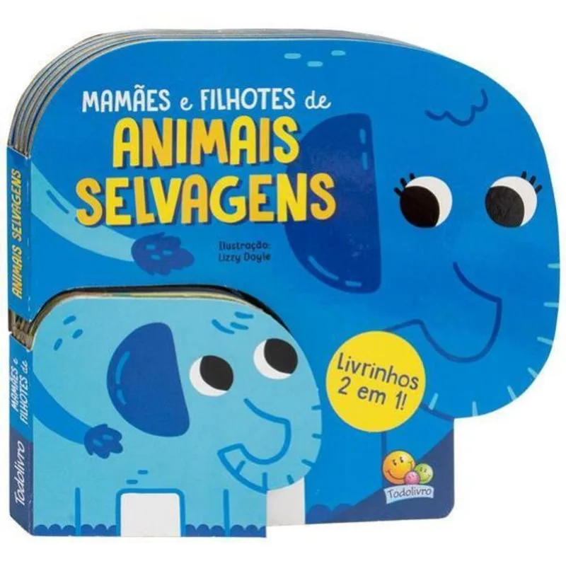 LIVRINHOS 2 EM 1! ANIMAIS SELVAGENS